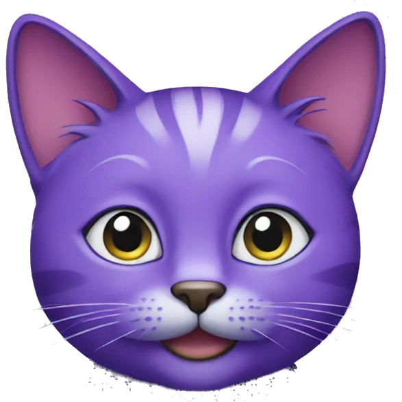 purple cat emoji