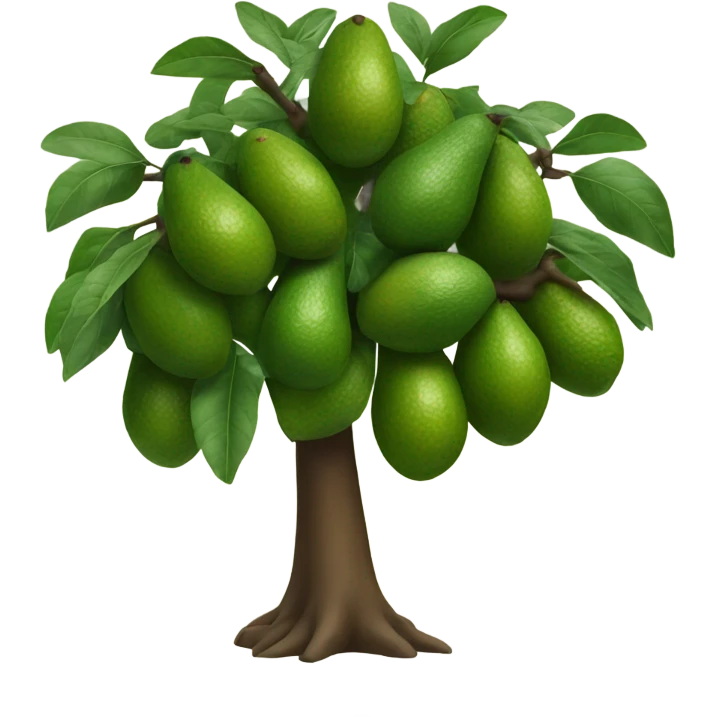 avocado tree with branches emoji