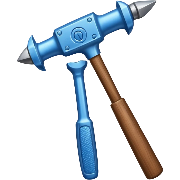blue hammer emoji