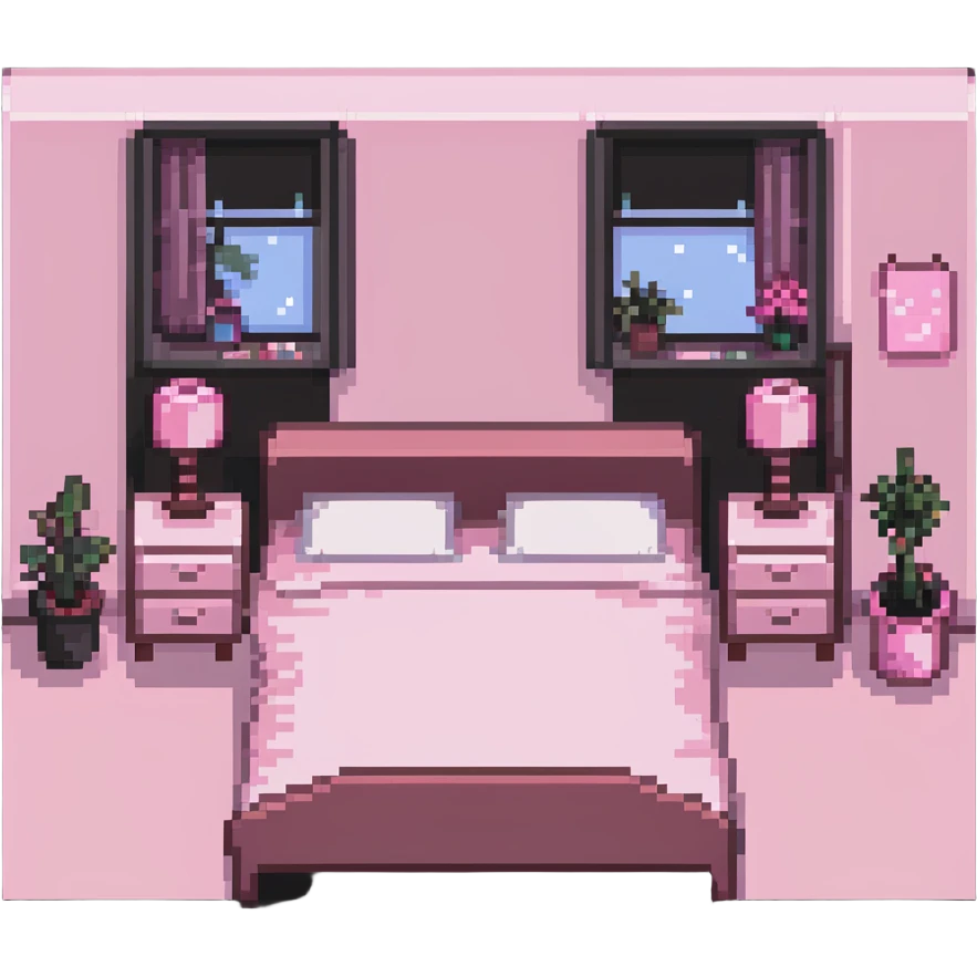 pink aesthetic bedroom emoji