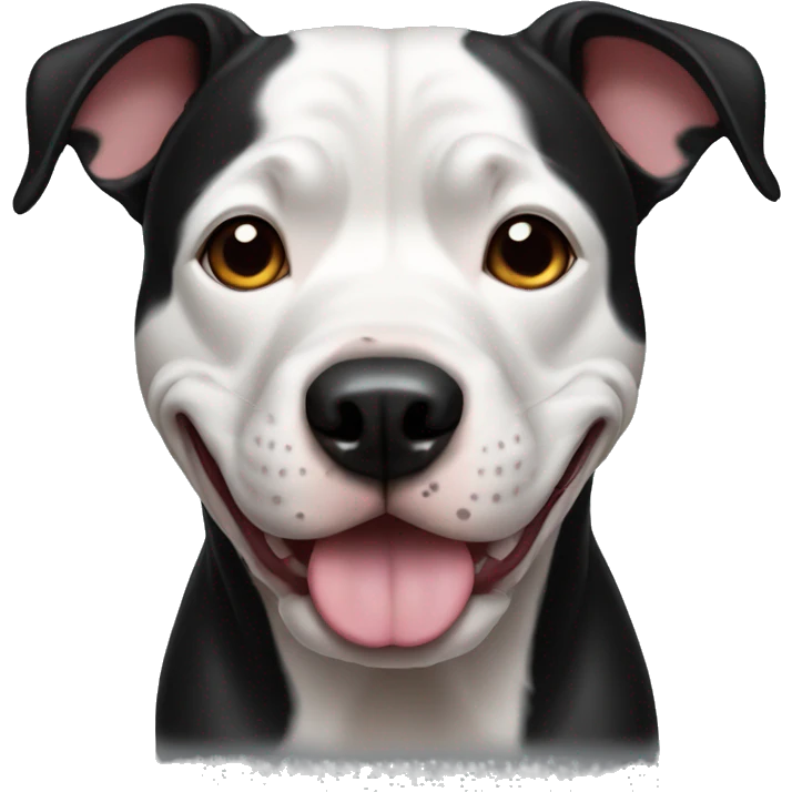 Dog black pitbull emoji