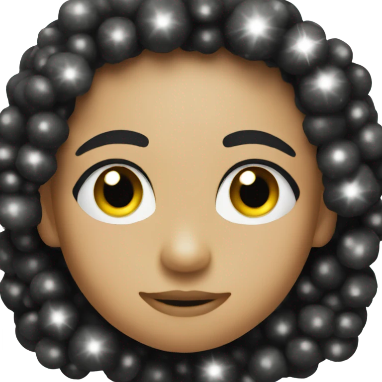 black sparkles emoji