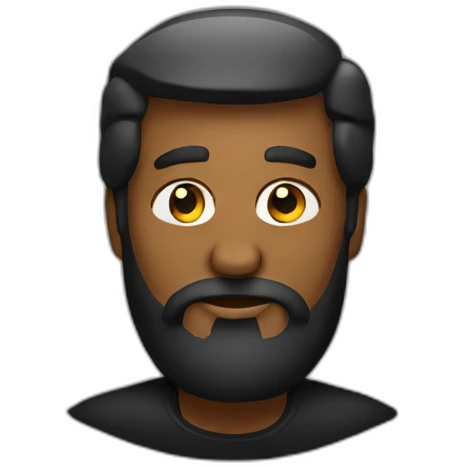 black-donald-trump-with-beard emoji