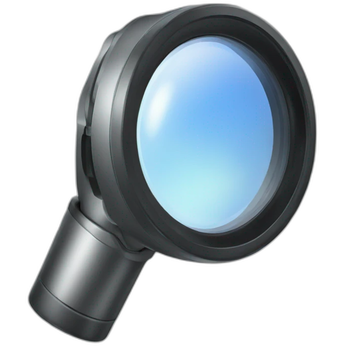 Magnifier camera emoji