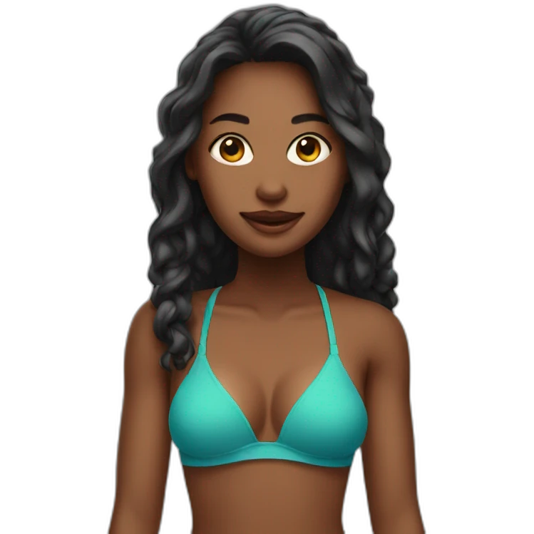 Girl in bikini emoji