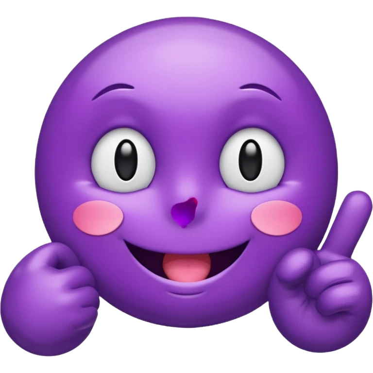 Shiny fancy purple text saying "YOU" emoji  emoji