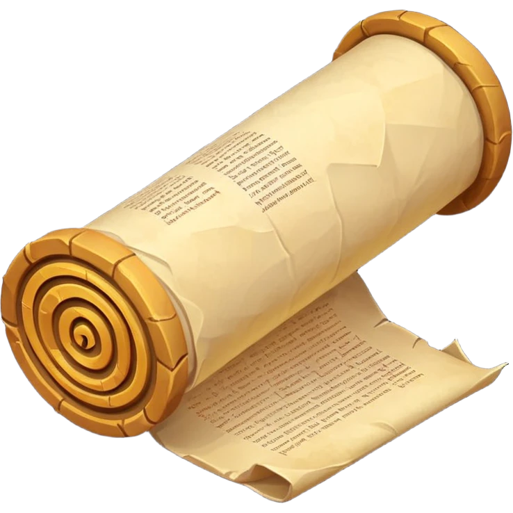 low poly magic scroll emoji