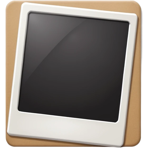 White Polaroid frame emoji