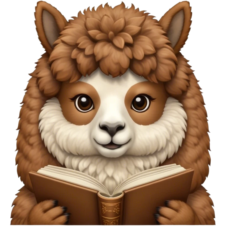 Alpaka with Book emoji