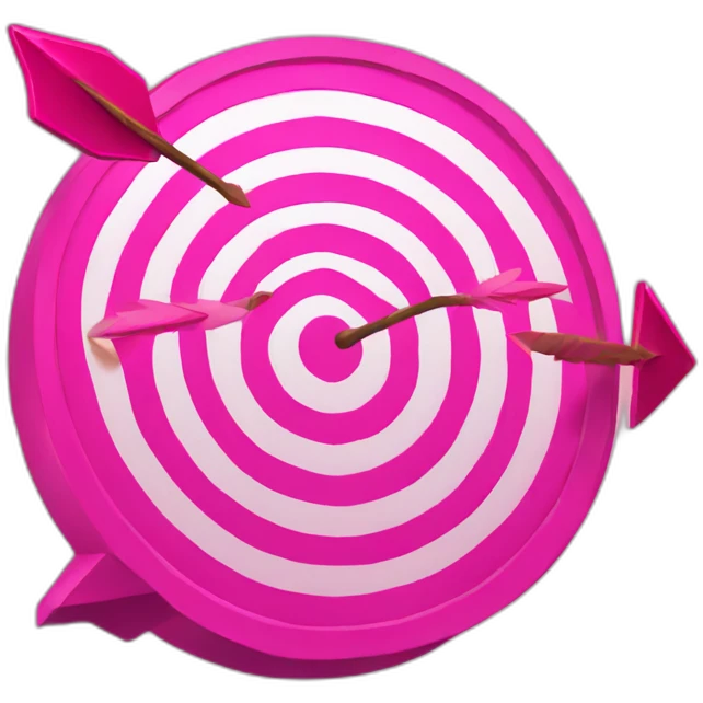 pink arrow target emoji