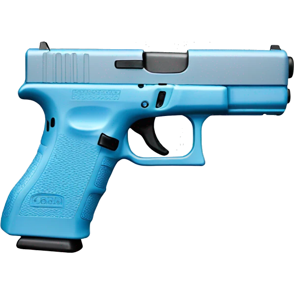 pastel blue glock emoji