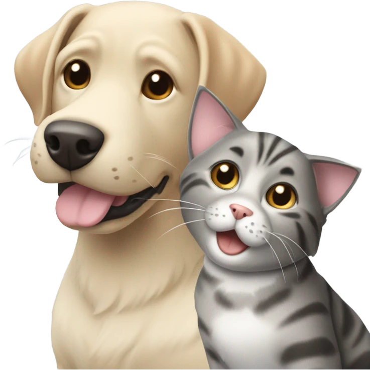 Dog and cat emoji