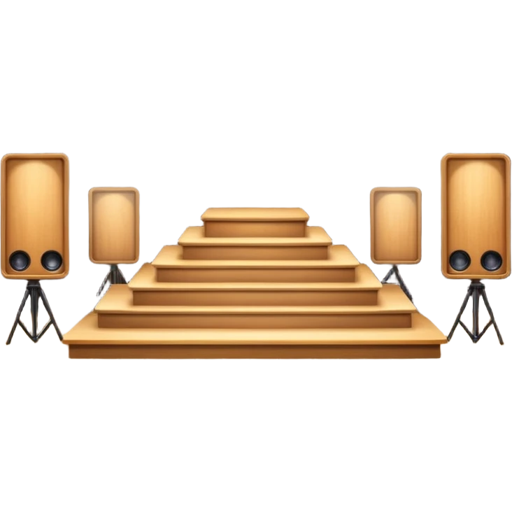 stage for concert emoji