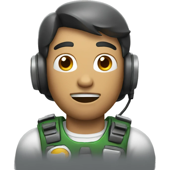 men play a video game emoji
