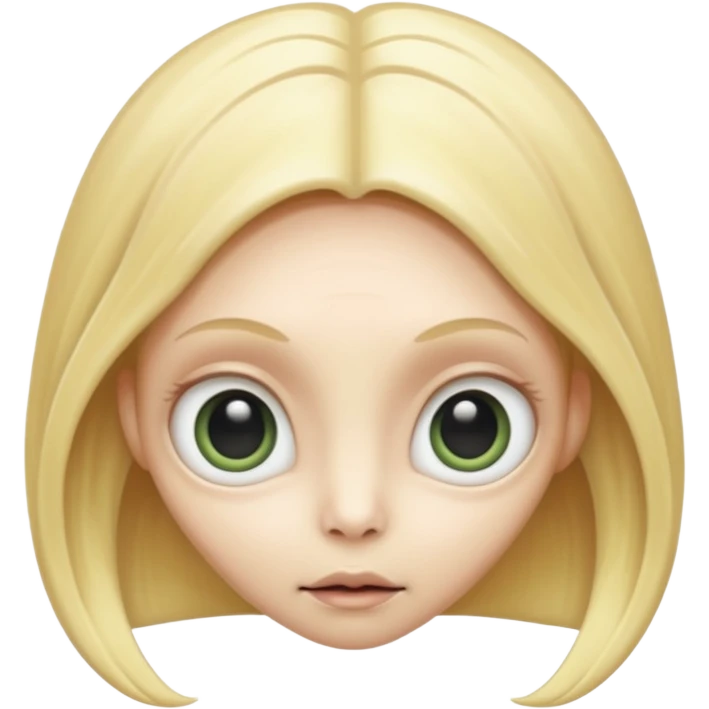 ALIEN WITH BLONDE emoji