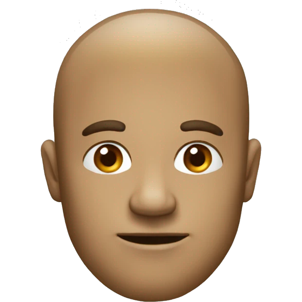 Tête qui s'abaisse avec le visage sans émotion emoji