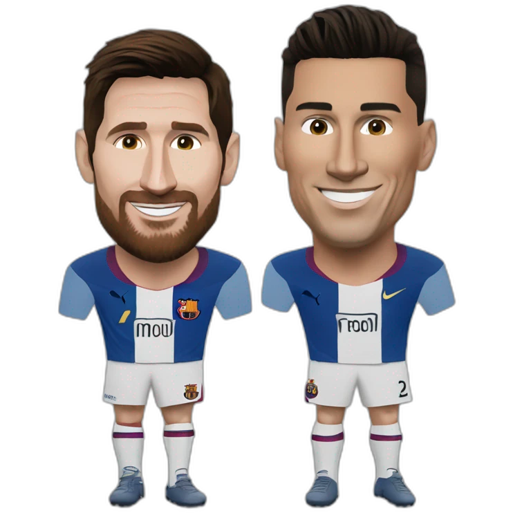 Lionel messi et cristiano Ronaldo emoji