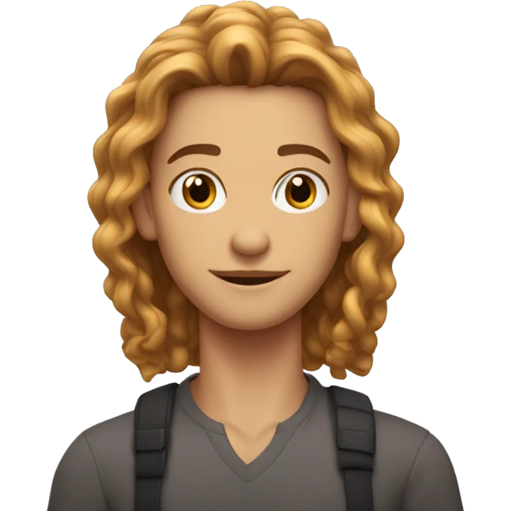 Homem de pele clara, cabelo ralo, rosto marcado e sem barba  emoji