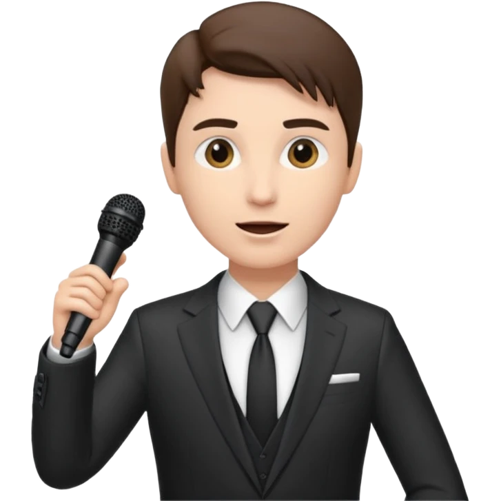 presenter on stage emoji