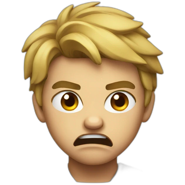 Cute angry emoji