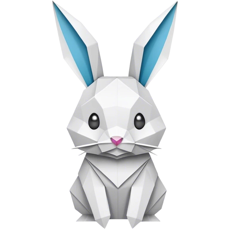 Origami bunny emoji