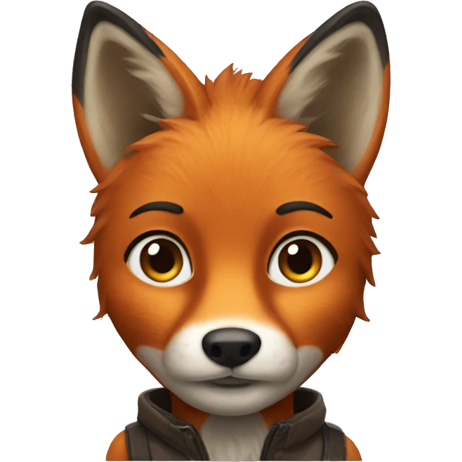 Fox like a human  emoji
