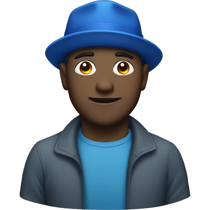 Man with blue hat emoji