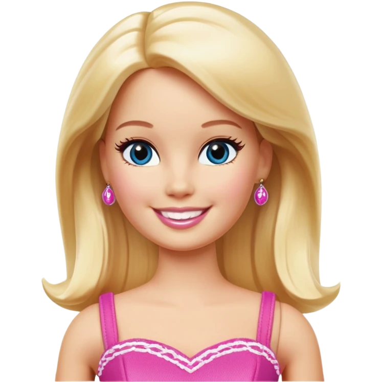 Full bodied Classic Barbie doll emoji