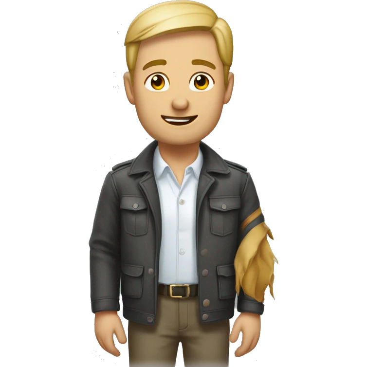 Цвергпинчер с бантиком как подарок  emoji