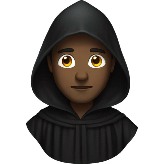 a man in full black robes emoji