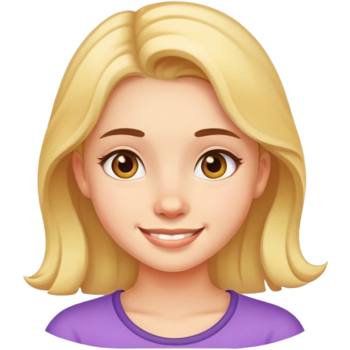 Girl with dimples emoji