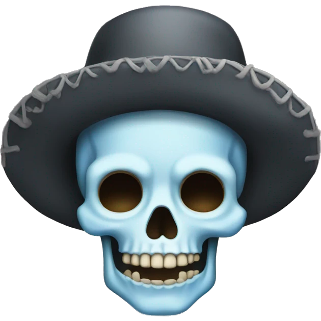 Calavera con nubes emoji