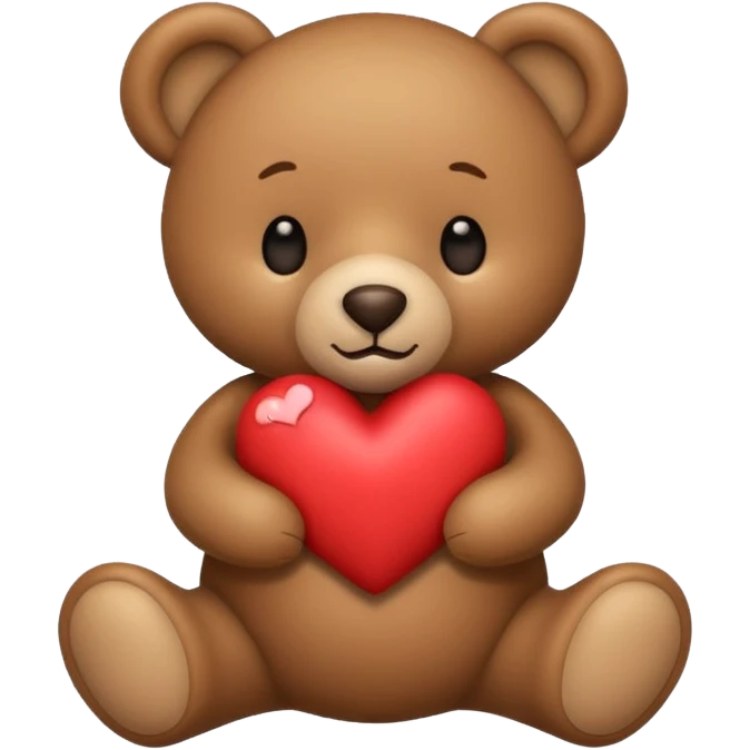 Teddy with heart emoji