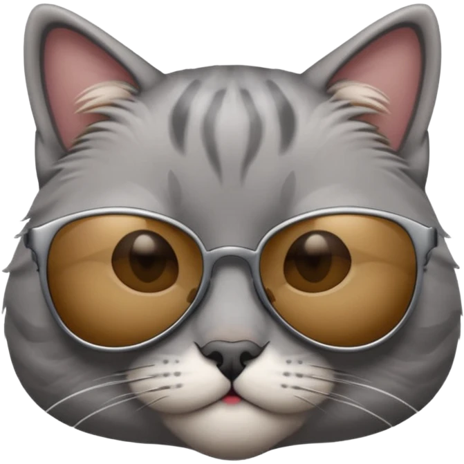 Cat wearing sunglasses emoji