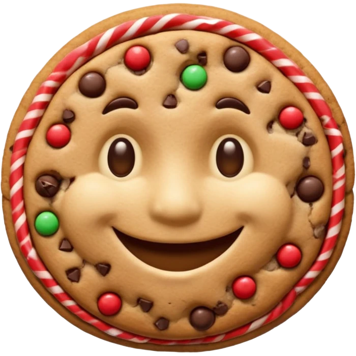 cookie man shape half body emoji