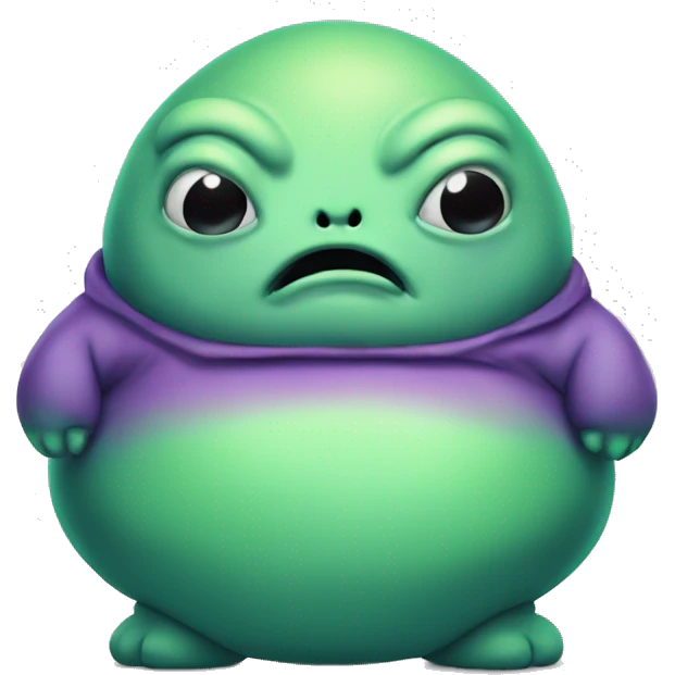 Fat alien with big body emoji