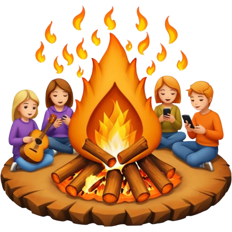 Bonfire Night with music emoji