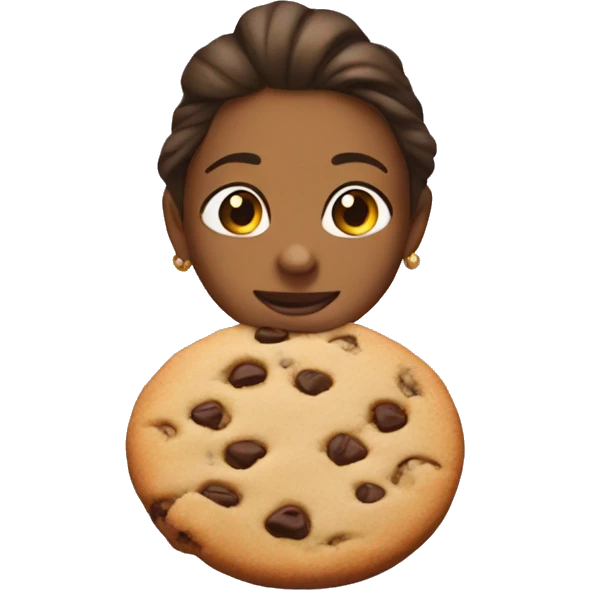 Fiona kissing cookie emoji