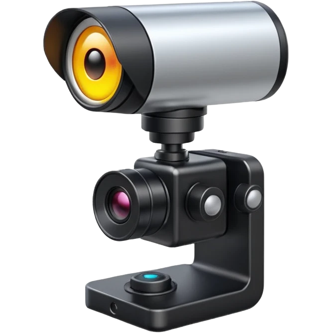 sensor with a camera and a tracking sensor emoji