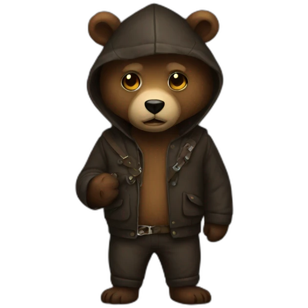 Thief bear  emoji