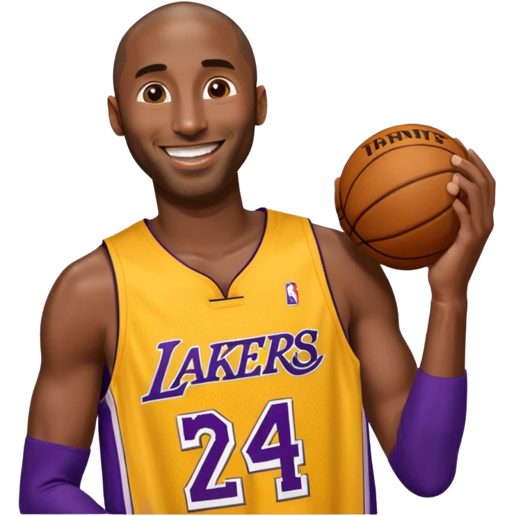 kobe in his lakers jersey number 24 emoji