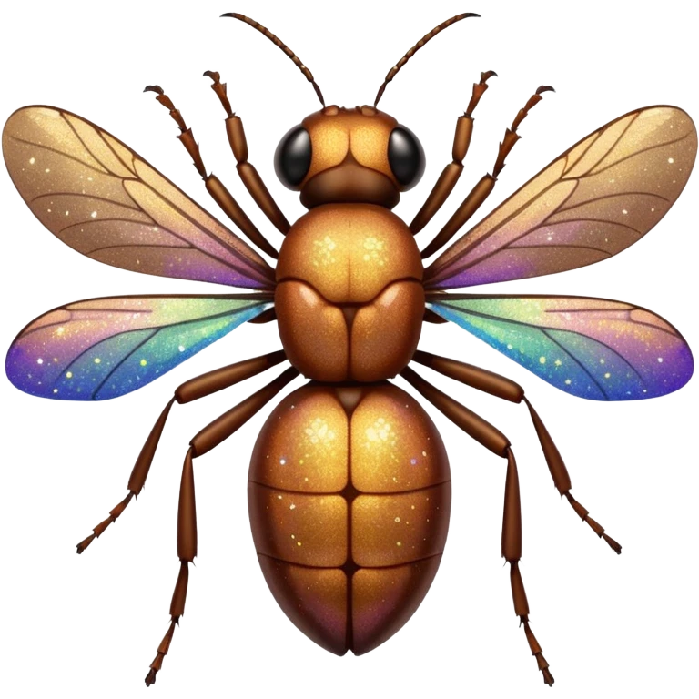 glitter insect cheap brown emoji
