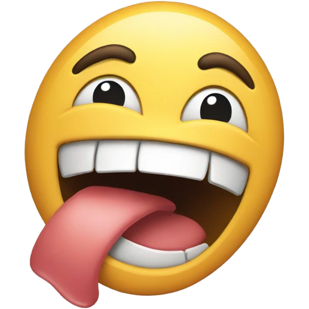 a emoji biting his libs emoji