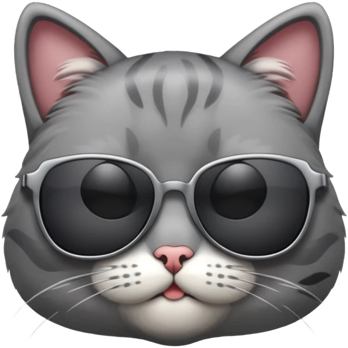 Cat wearing sunglasses emoji