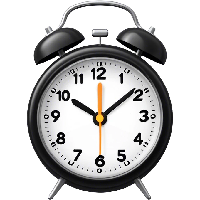 742 on an alarm clock emoji