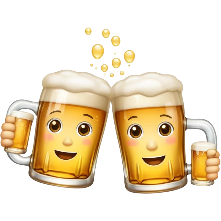 cheers with two beer mugs emoji