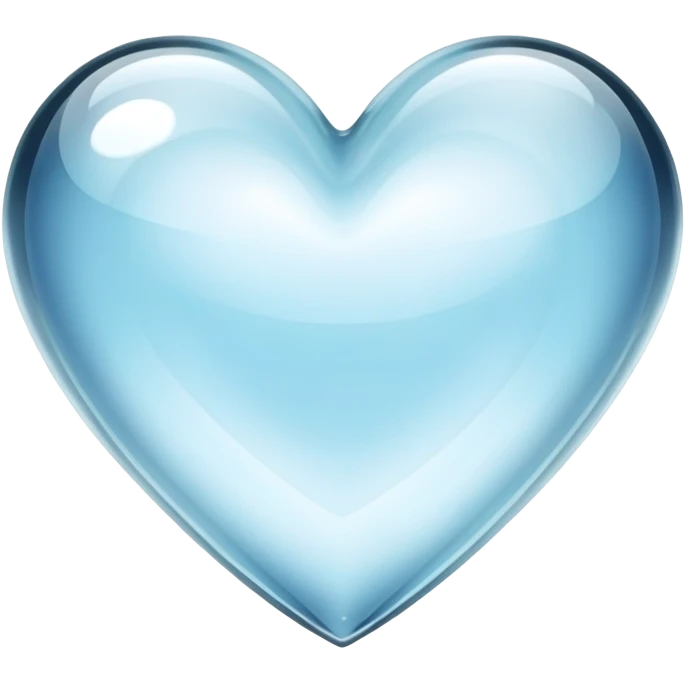 Emoji of a transparent heart  emoji