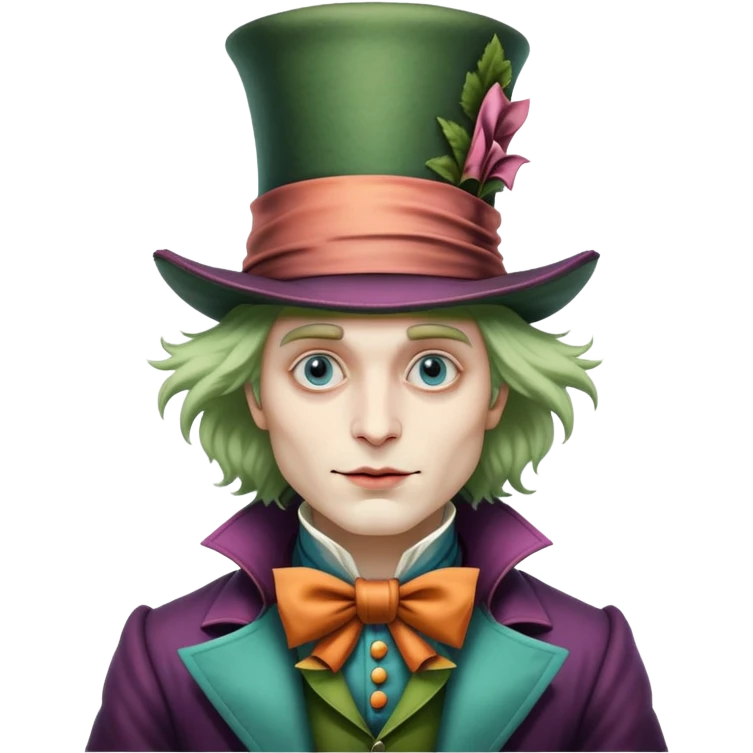 Mad Hatter character from Alice in Wonderland emoji
