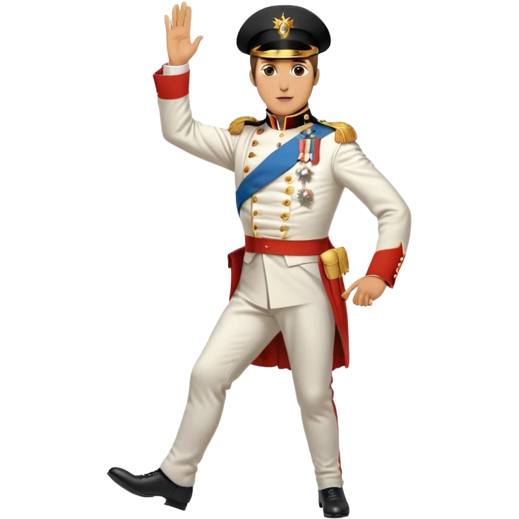 Napoleon Bonaparte dancing the Macarena emoji