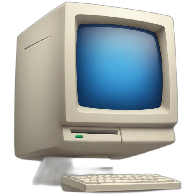 Apple Macintosh 128k hello monitor emoji